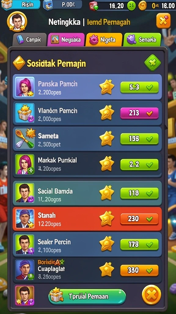 88id - Tangkapan layar menunjukkan leaderboard untuk melihat peringkat pemain.
